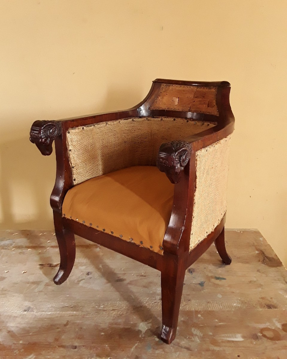 Mini Bergere From The First Empire Period. -photo-3