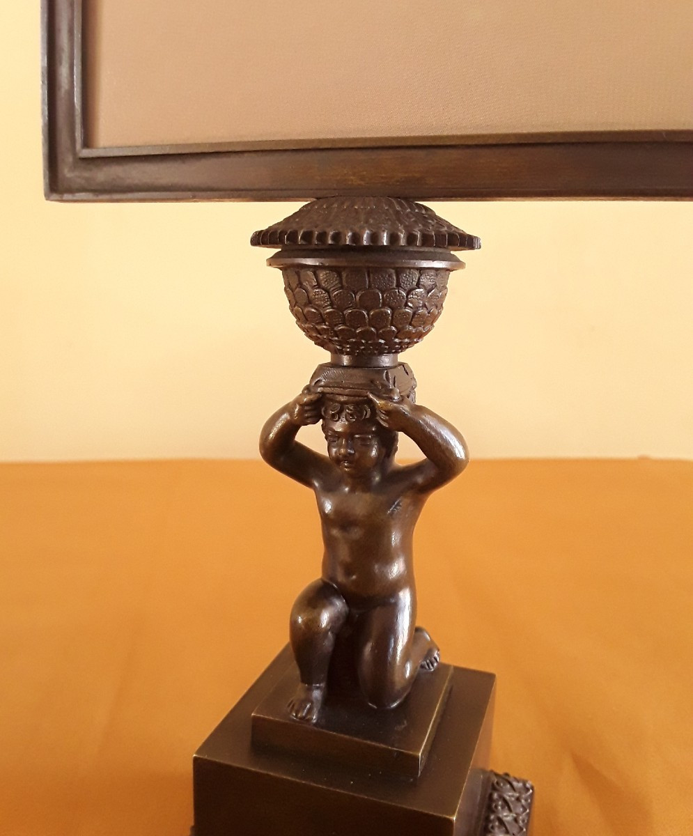 Porte lithophanie (porcelaine 3D) . Circa 1830-photo-2