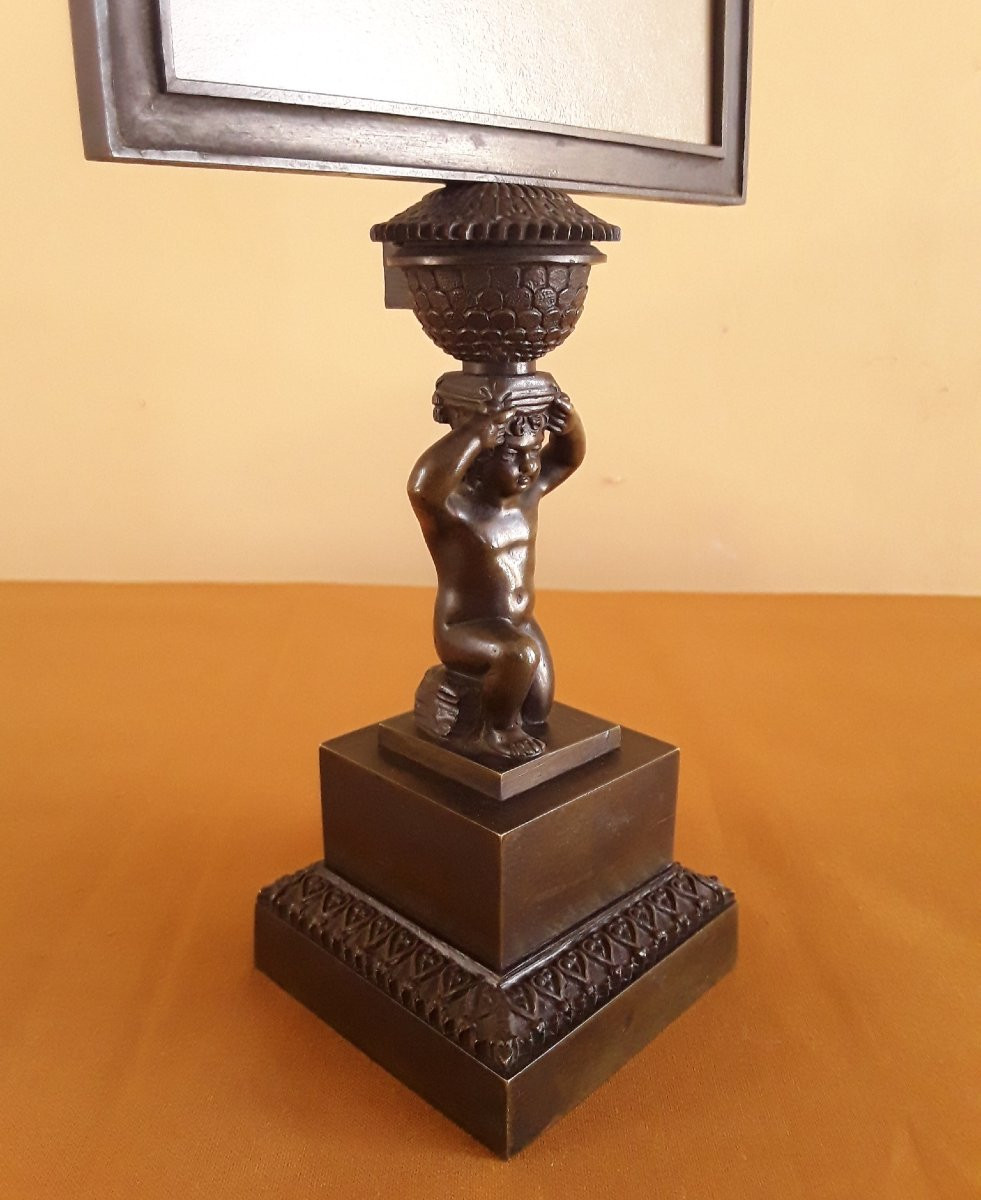 Porte lithophanie (porcelaine 3D) . Circa 1830-photo-4