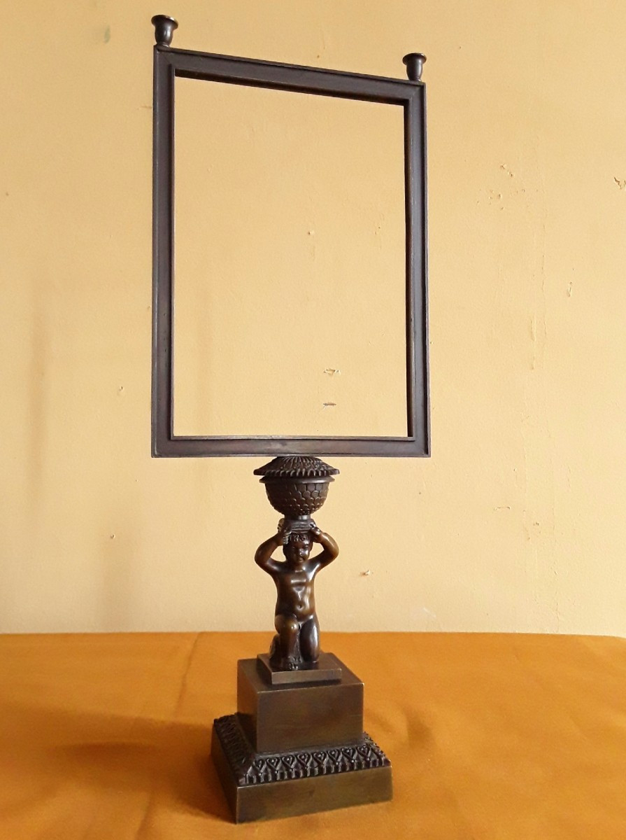 Porte lithophanie (porcelaine 3D) . Circa 1830