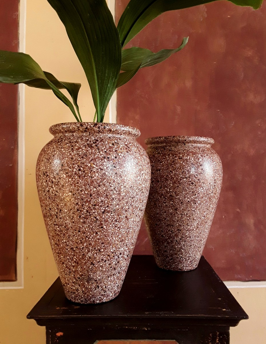 Important Pair Of Art Deco Period Vases. 