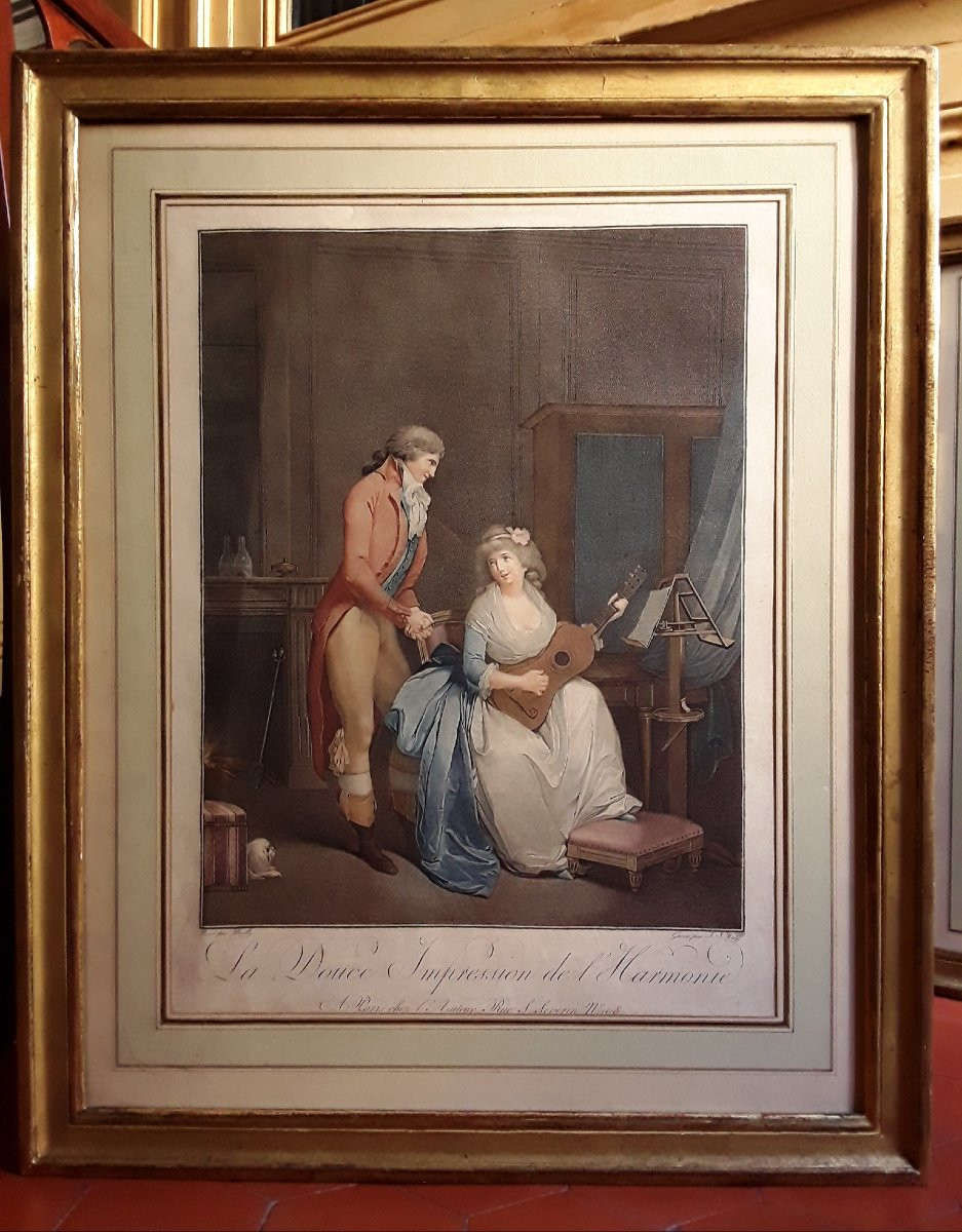 Pair Of Large Engravings After Léopold Boilly. -photo-2