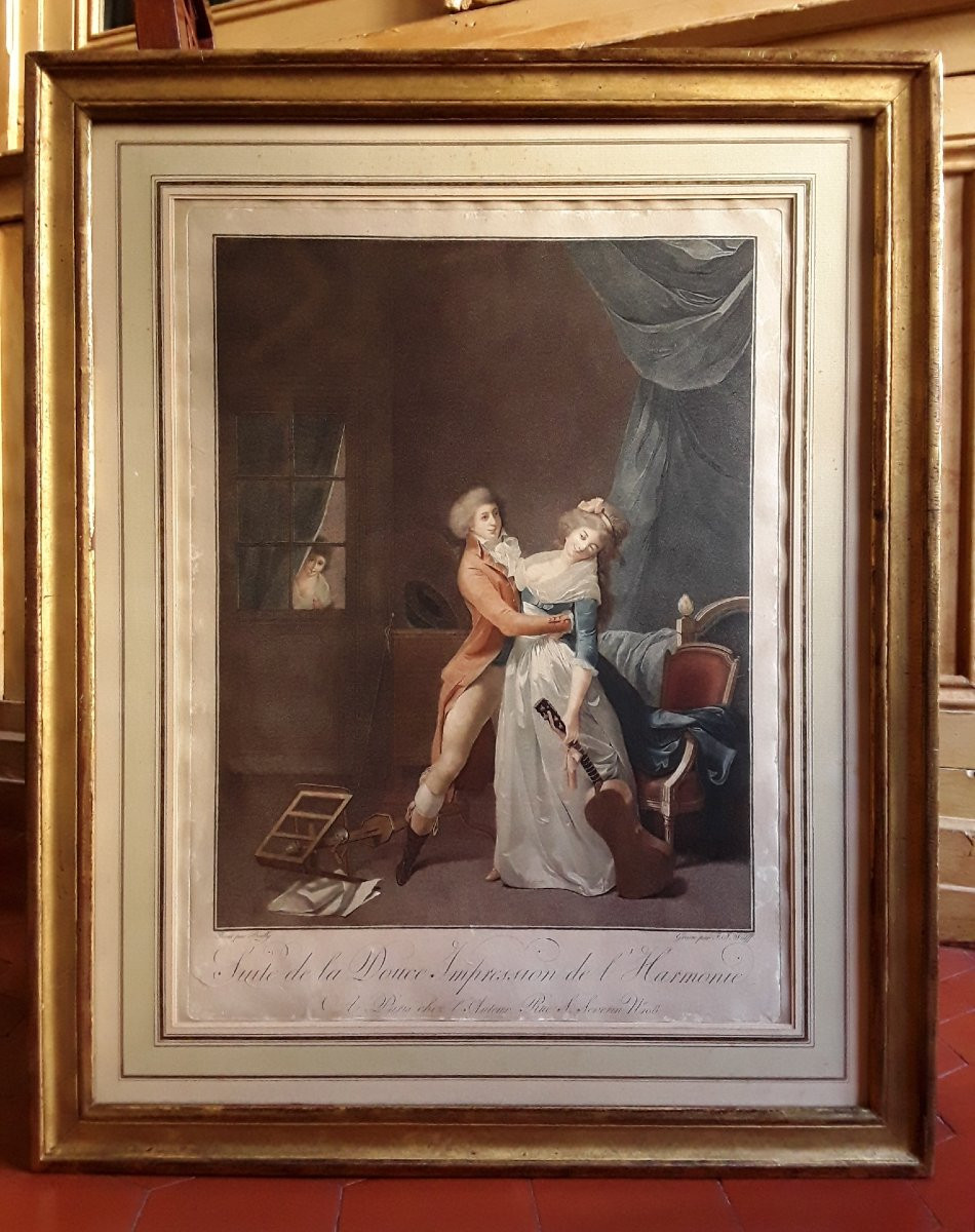 Pair Of Large Engravings After Léopold Boilly. -photo-3