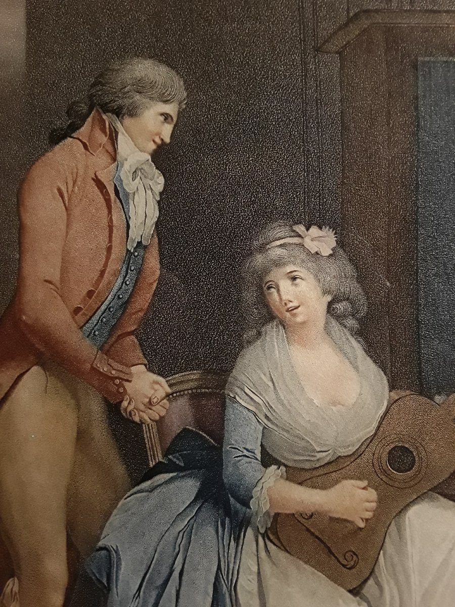 Pair Of Large Engravings After Léopold Boilly. -photo-2