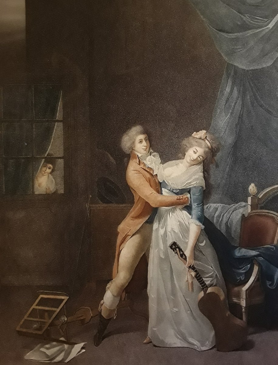 Pair Of Large Engravings After Léopold Boilly. -photo-3
