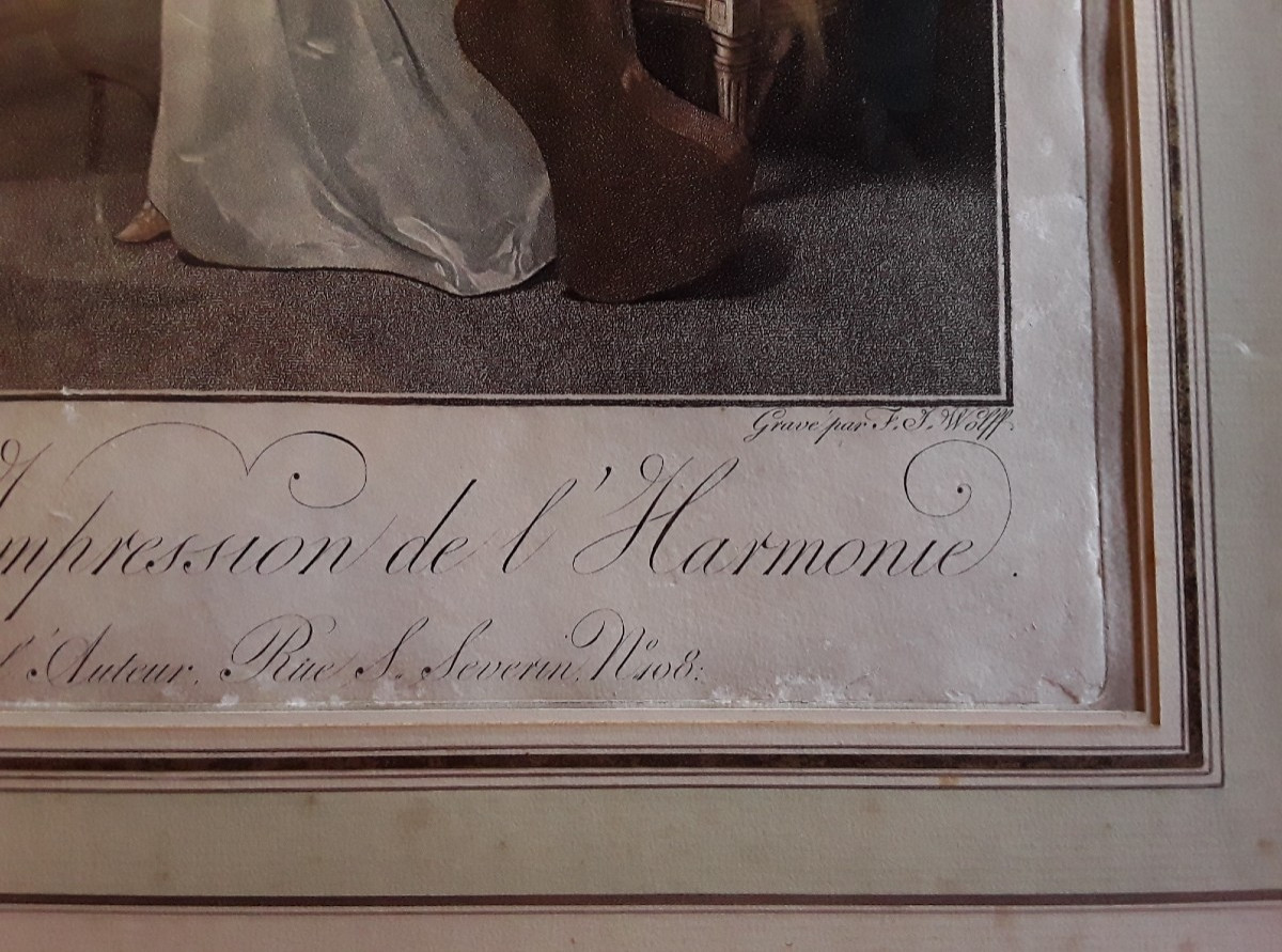 Pair Of Large Engravings After Léopold Boilly. -photo-6