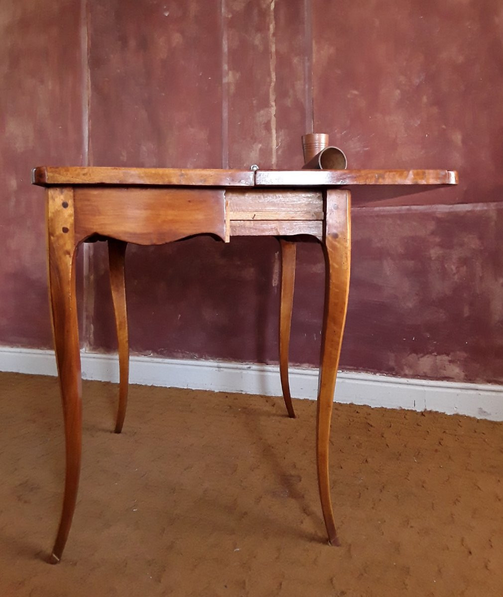 Table à jeux d'époque Louis XV. -photo-3