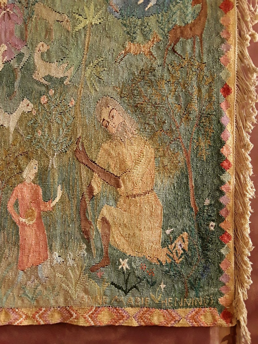 Annemarie Schütt Hennings. Tapestry. (bauhaus Circa 1930).-photo-3