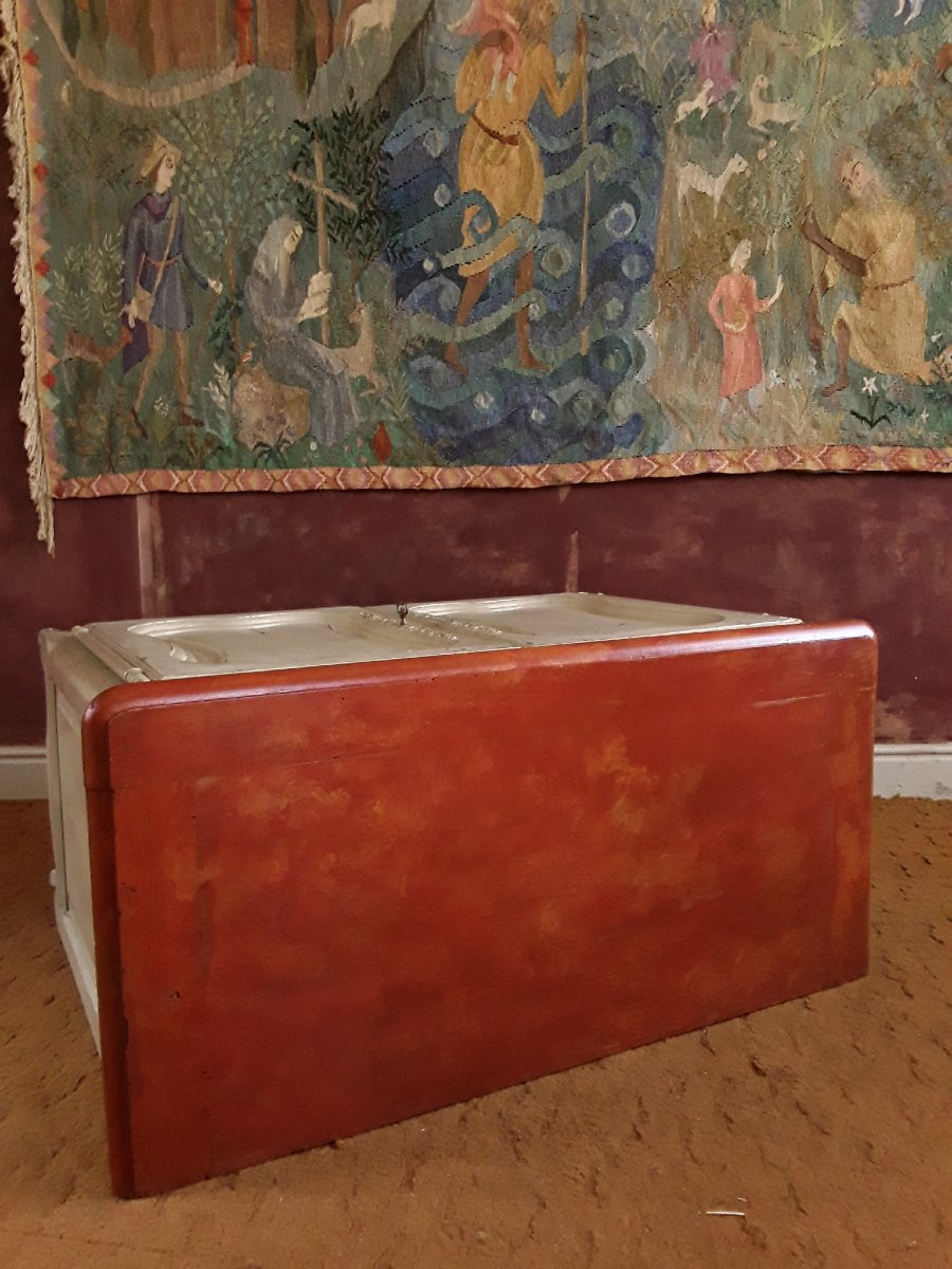 Small Louis XV Style Sideboard. -photo-8