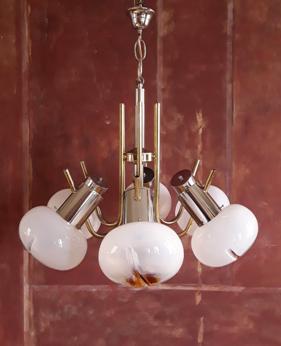 Important lustre des années 70.-photo-1