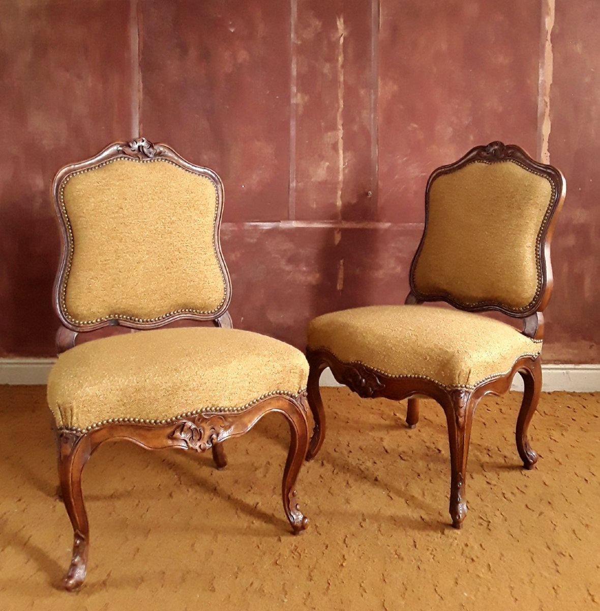 Large Pair Of Chairs By Pierre Nogaret. Circa 1750.-photo-3