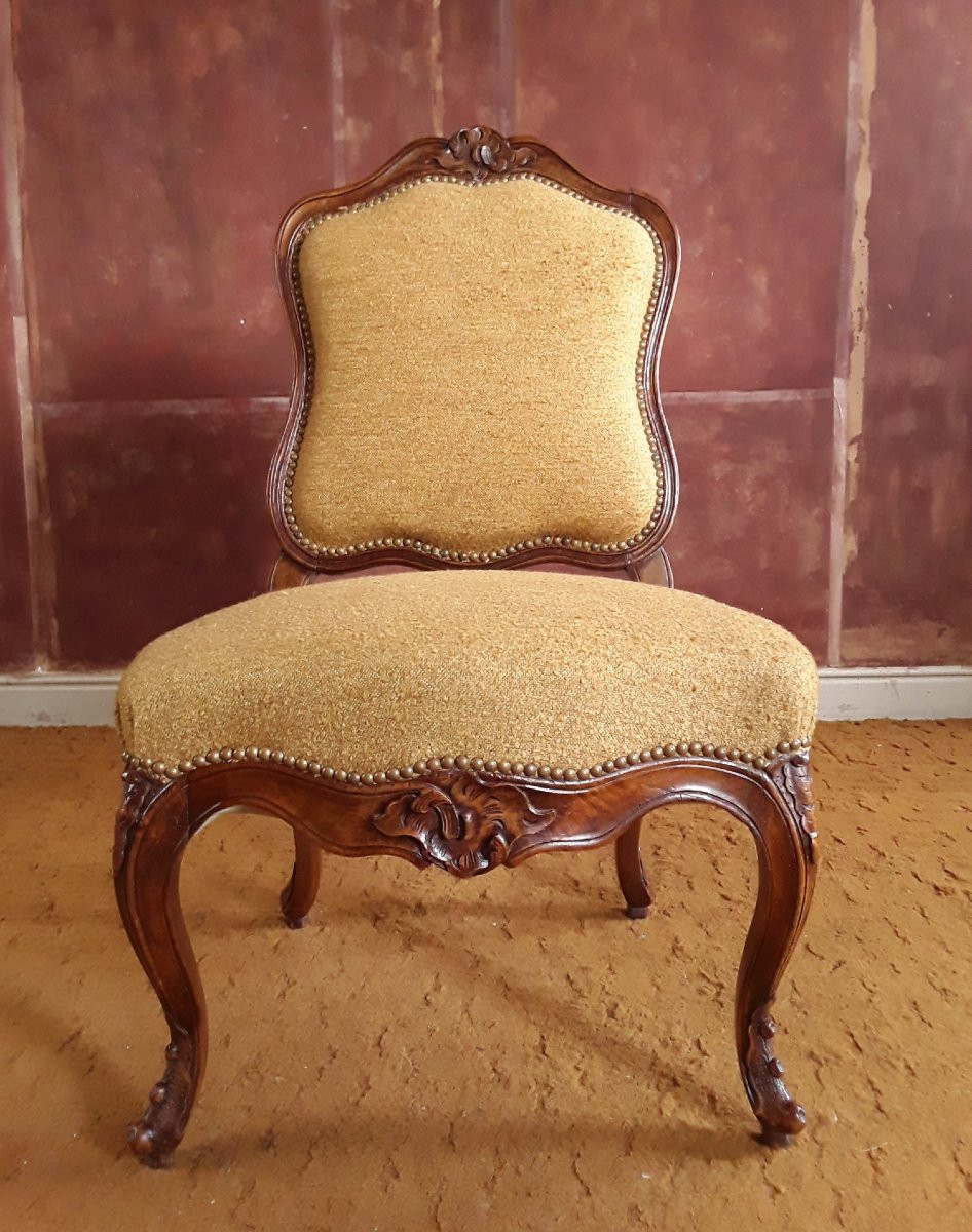 Large Pair Of Chairs By Pierre Nogaret. Circa 1750.-photo-4