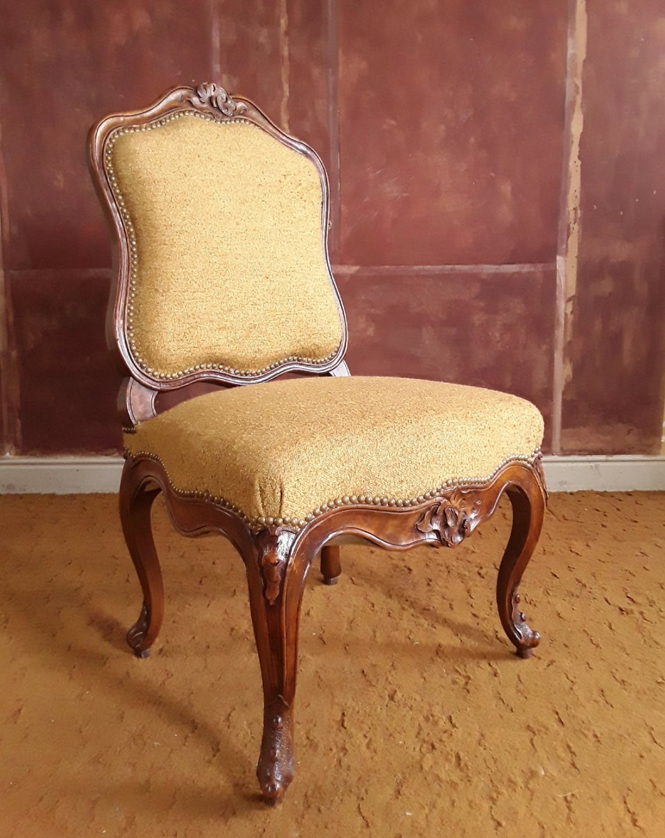Large Pair Of Chairs By Pierre Nogaret. Circa 1750.-photo-5