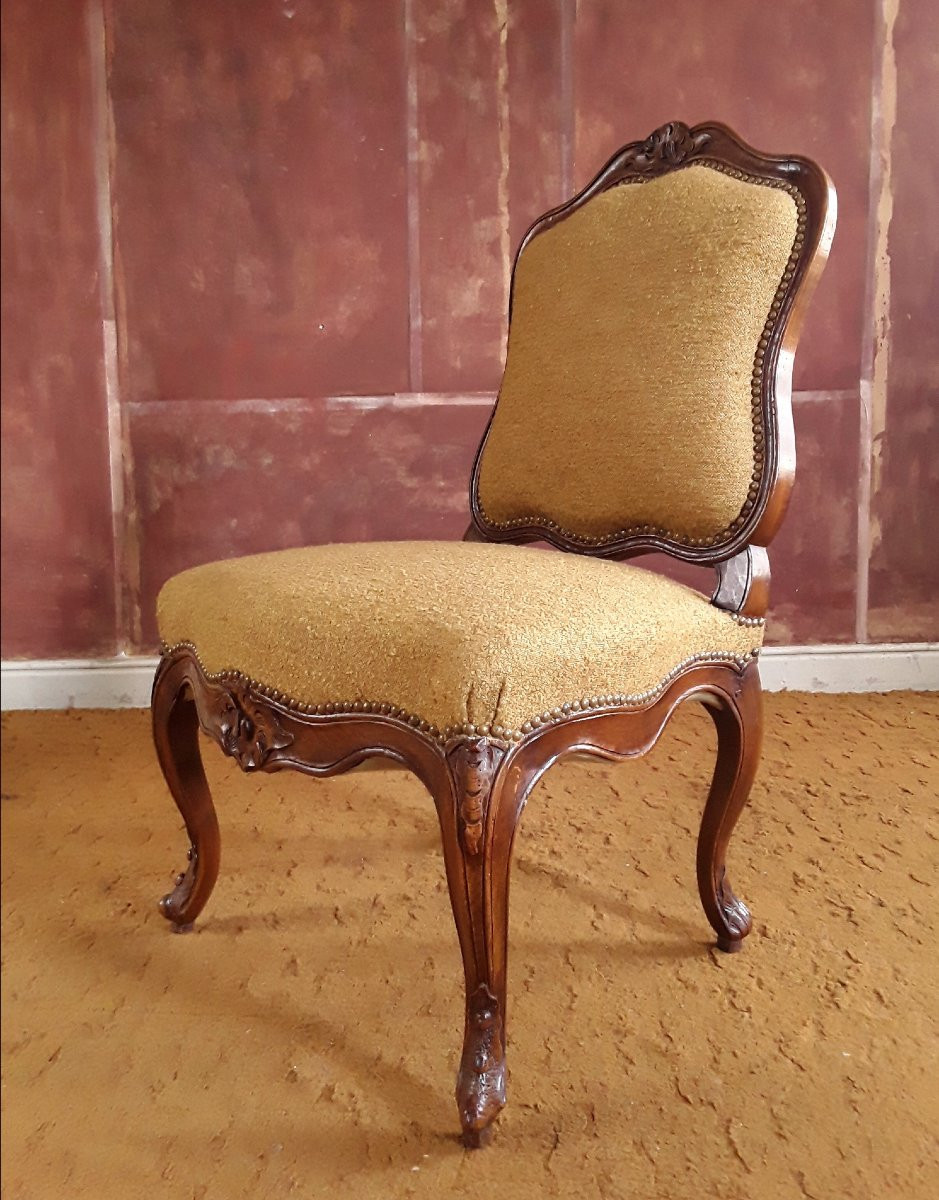 Large Pair Of Chairs By Pierre Nogaret. Circa 1750.-photo-6