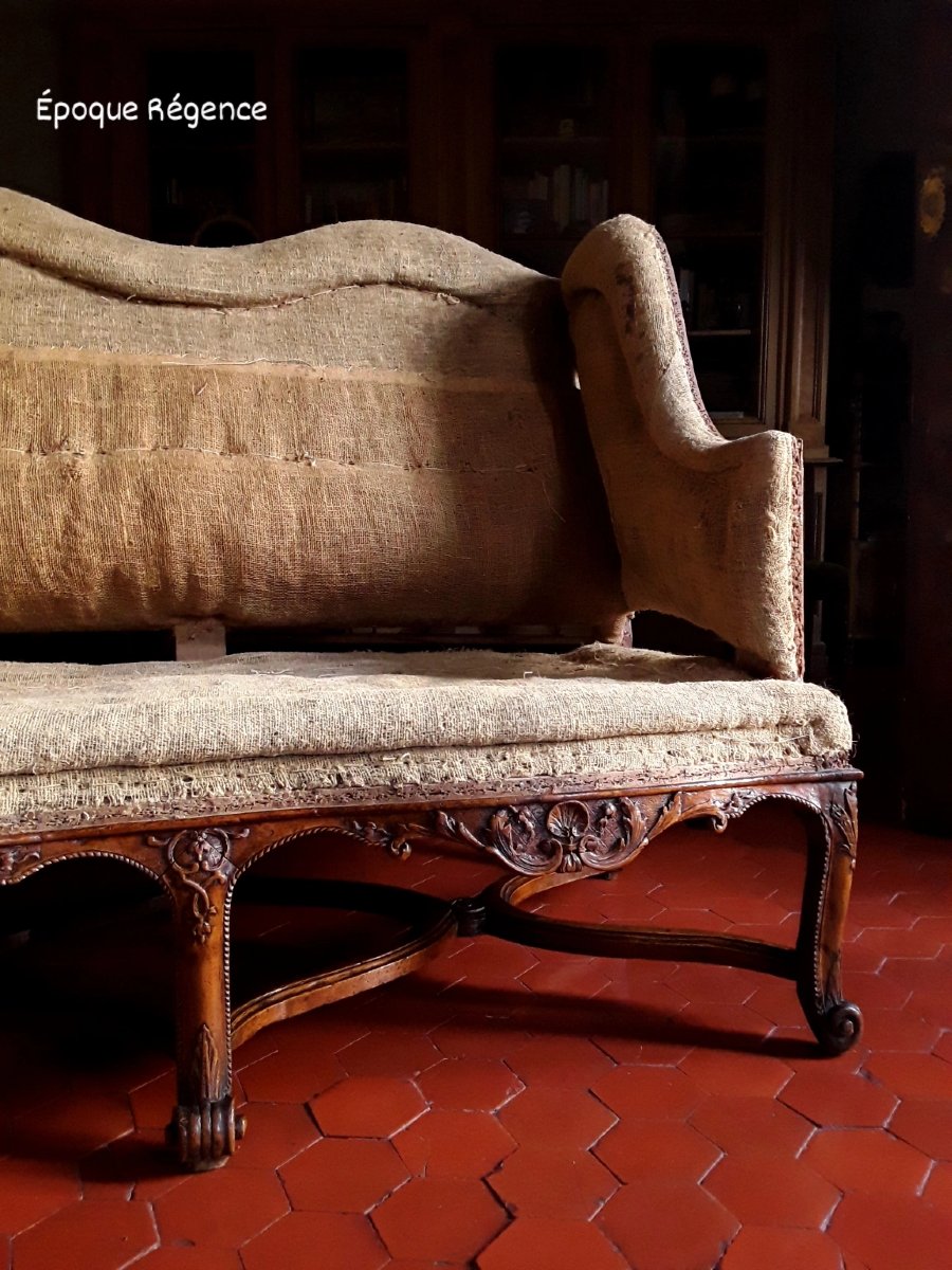 Regency Period Sofa With Cheeks.-photo-4
