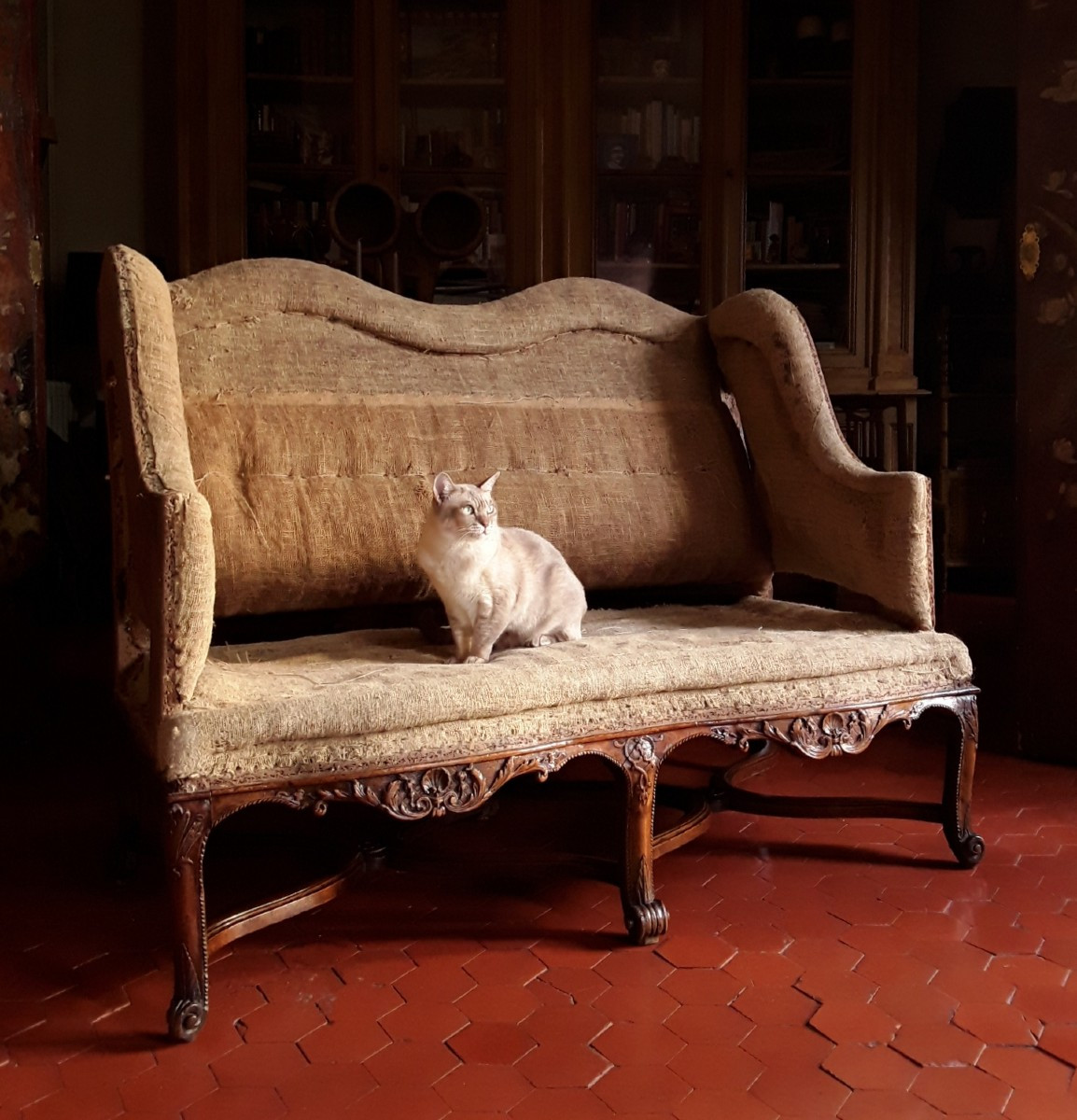 Regency Period Sofa With Cheeks.