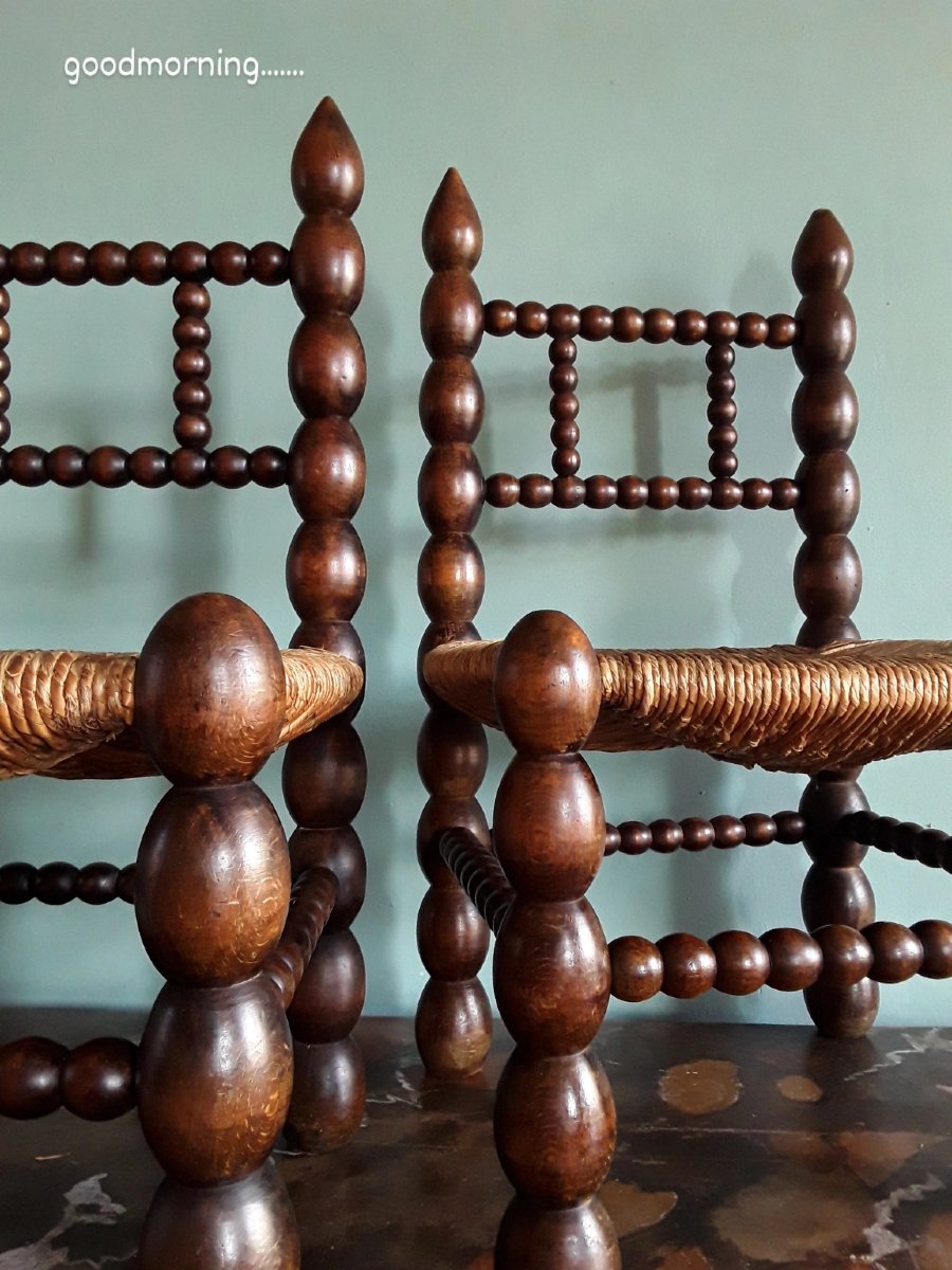 Pair Of Brutalist Chairs. -photo-5