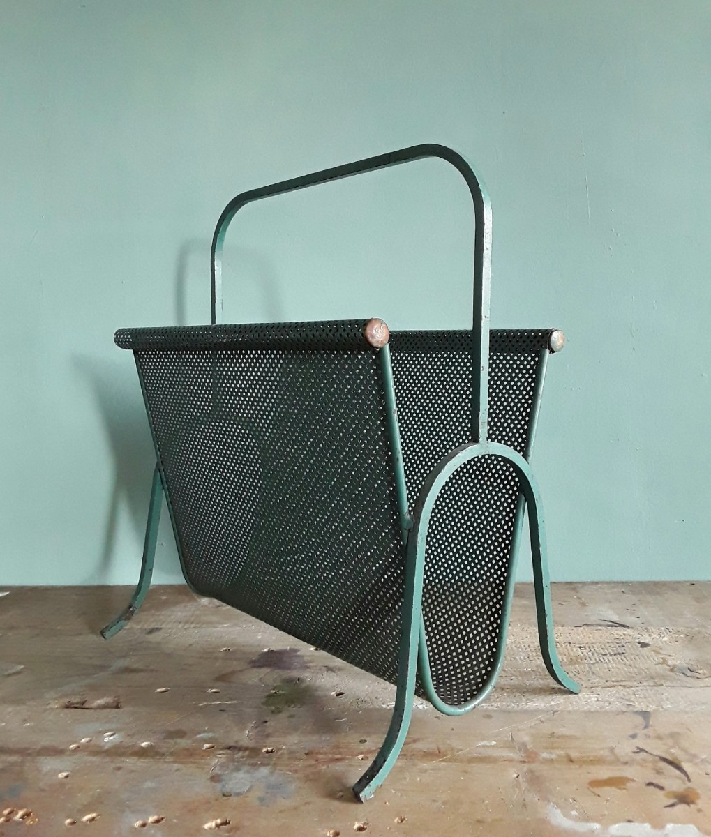 Vintage Magazine Rack. Mathieu Matégot.