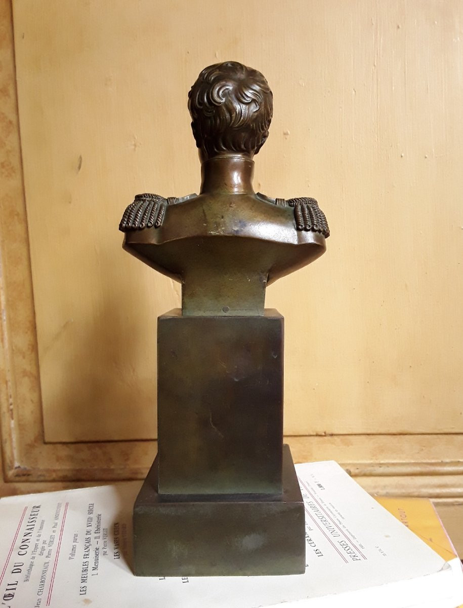 Buste en bronze du Duc de Bordeaux. (HENRI V).-photo-4