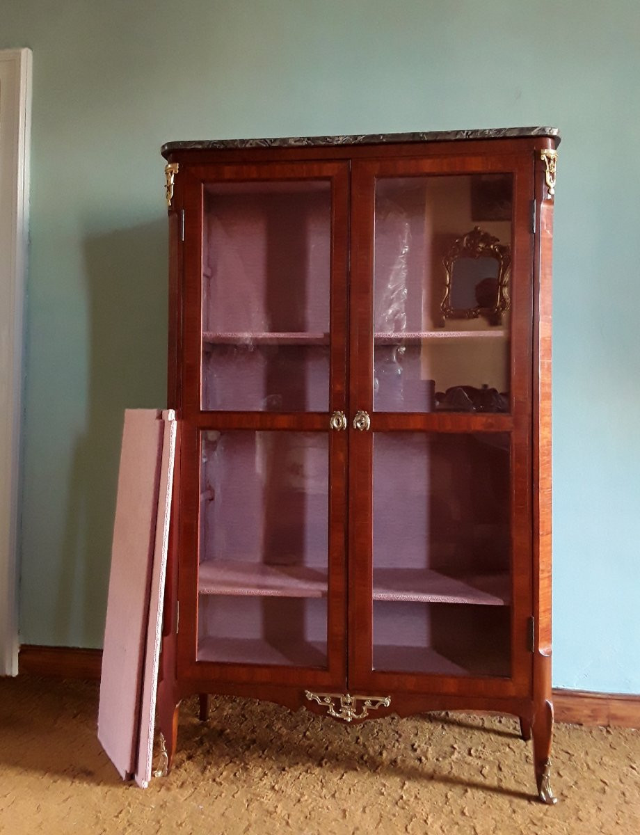 Bibliothèque d'époque Louis XVI. Estampillé Lapie. -photo-1