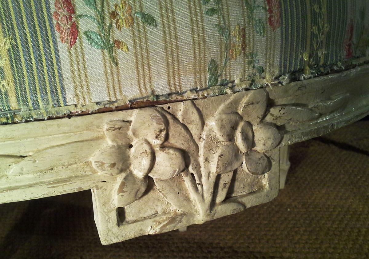 Pair Of Armchairs Stamped From Pillot. Louis XVI.-photo-2