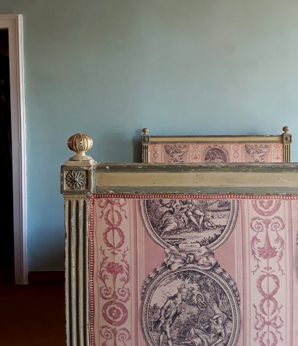 Important lit d'alcove d'époque Louis XVI. -photo-2
