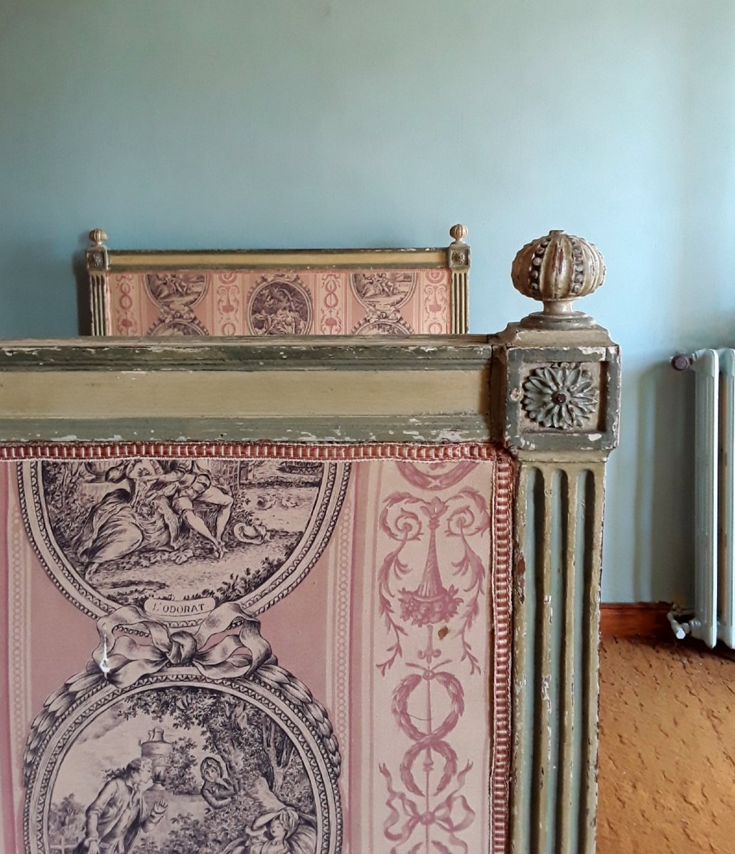 Important lit d'alcove d'époque Louis XVI. -photo-3