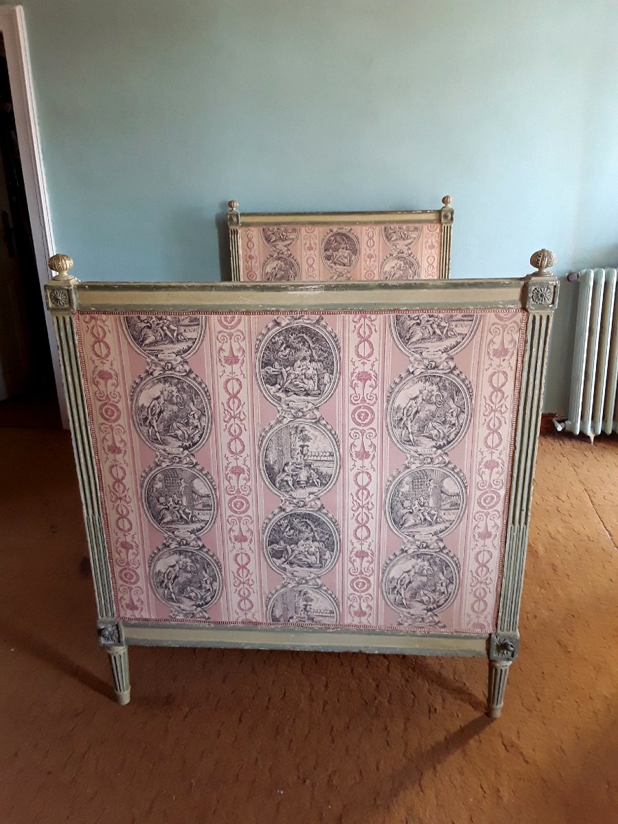 Important lit d'alcove d'époque Louis XVI. -photo-3