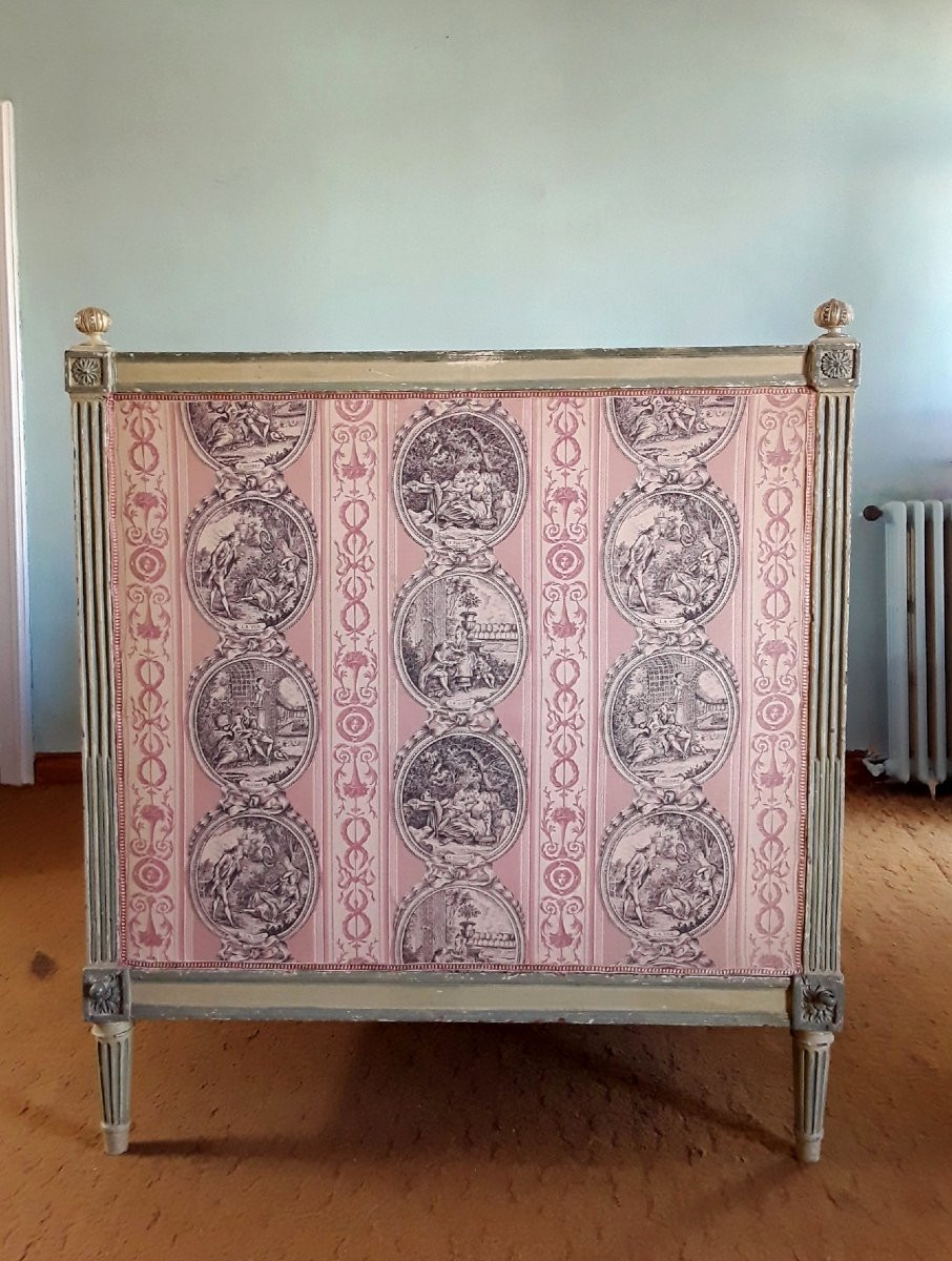 Important lit d'alcove d'époque Louis XVI. -photo-4