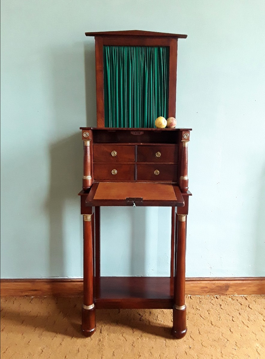 Empire Period Travel Cabinet.-photo-4