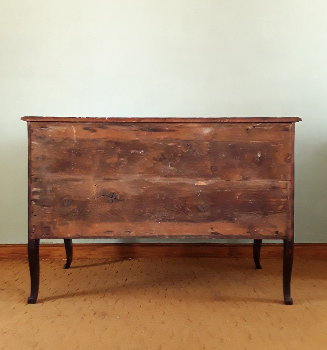 Importante commode en bois laqué de style Louis XV. -photo-8