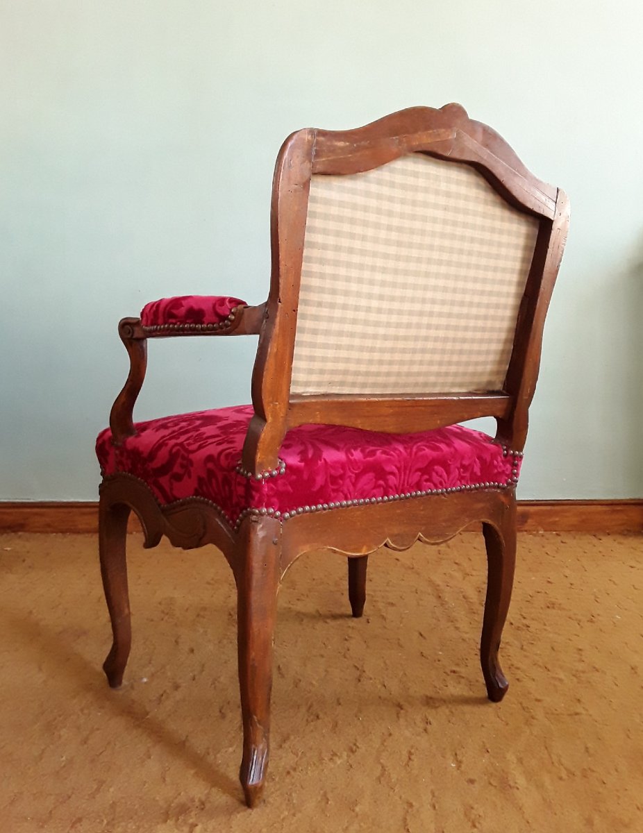 Armchair With A Flat Back, Circa 1730–1740.-photo-3