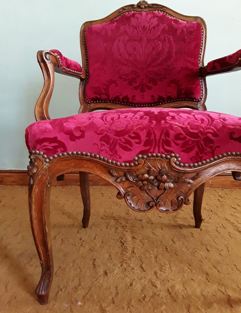 Armchair With A Flat Back, Circa 1730–1740.-photo-4