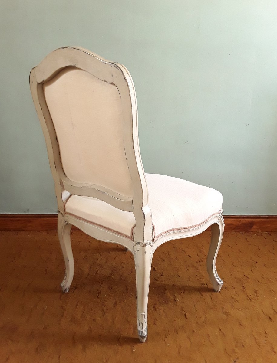 Large paire de chaises d'époque Louis XV. -photo-6