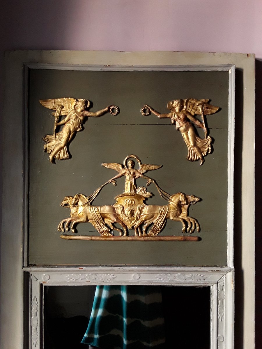 Trumeau Mirror.  First Empire Period. -photo-2