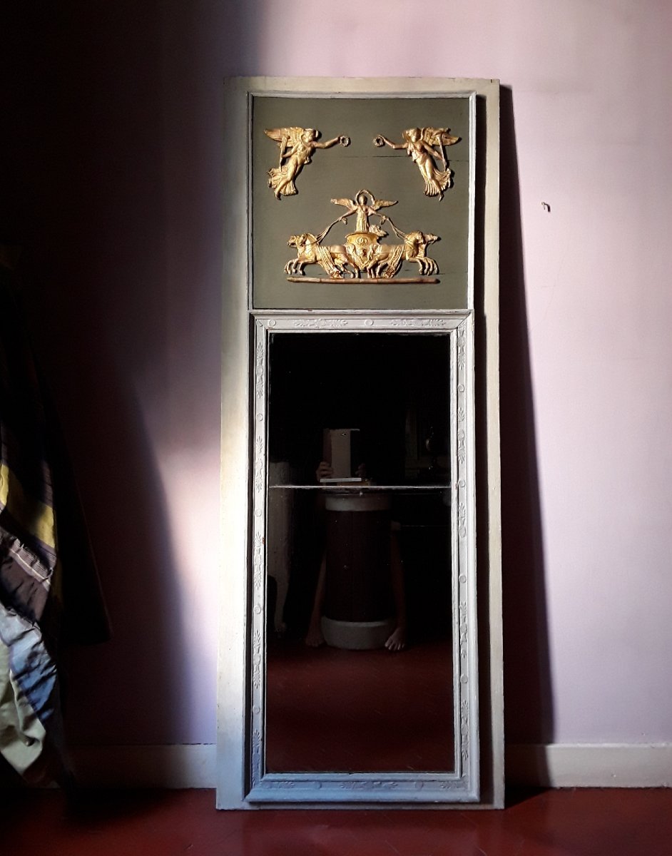 Trumeau Mirror.  First Empire Period. 