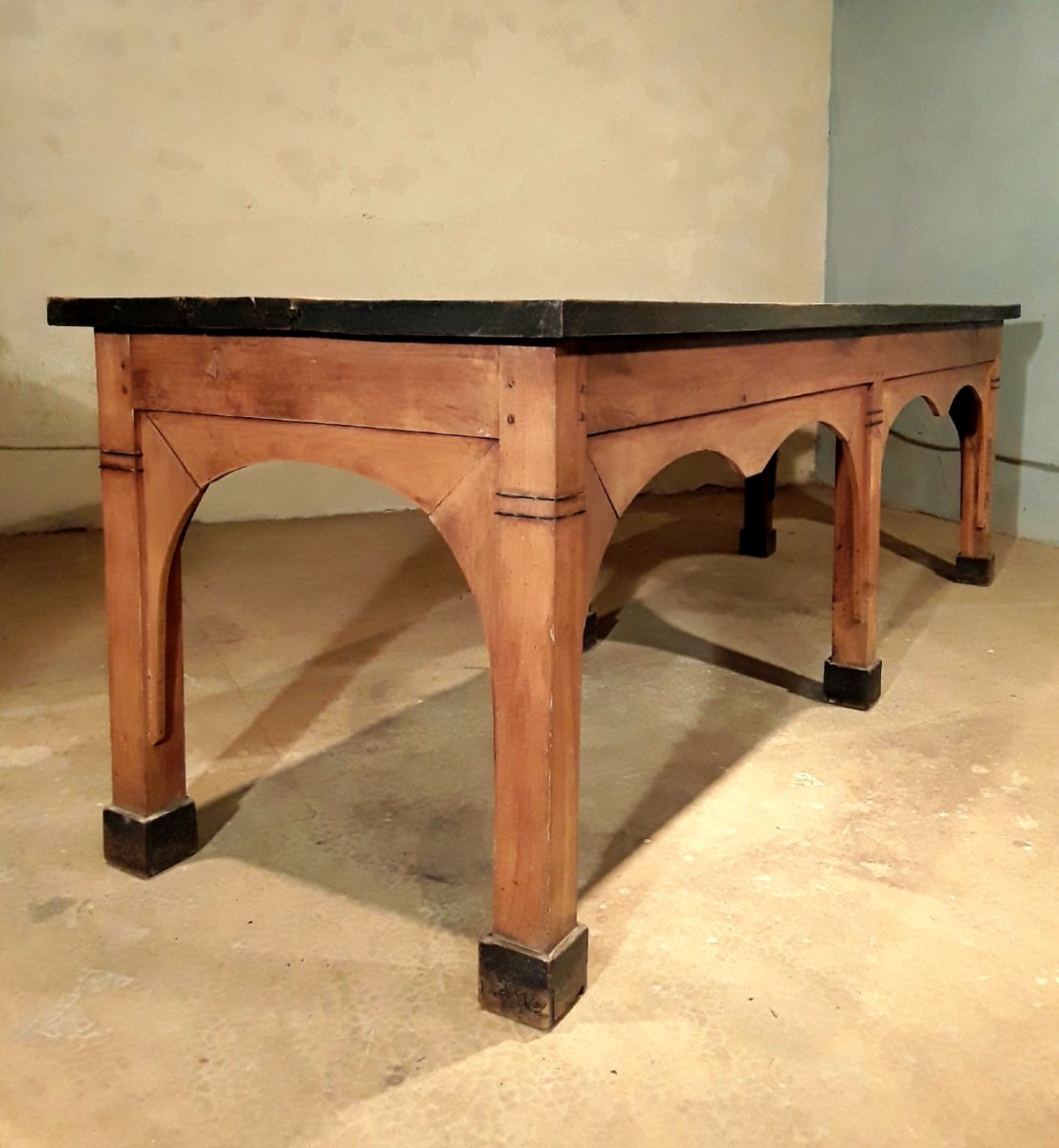 Large Empire-style Library Table. -photo-2