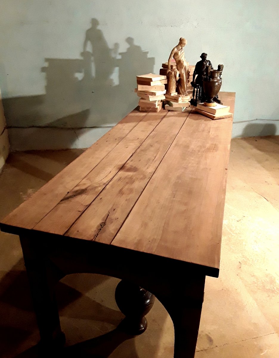 Large Empire-style Library Table. -photo-5