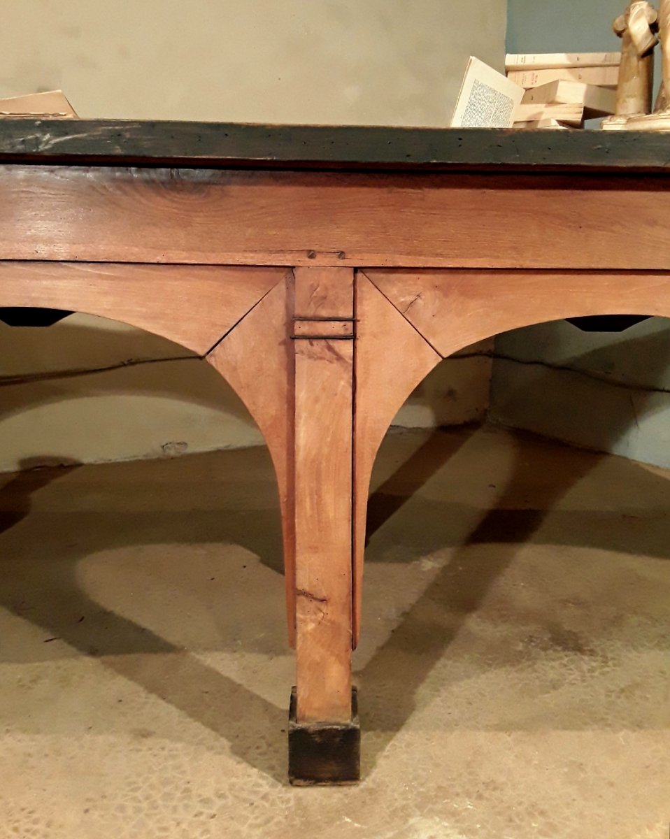 Large Empire-style Library Table. -photo-6