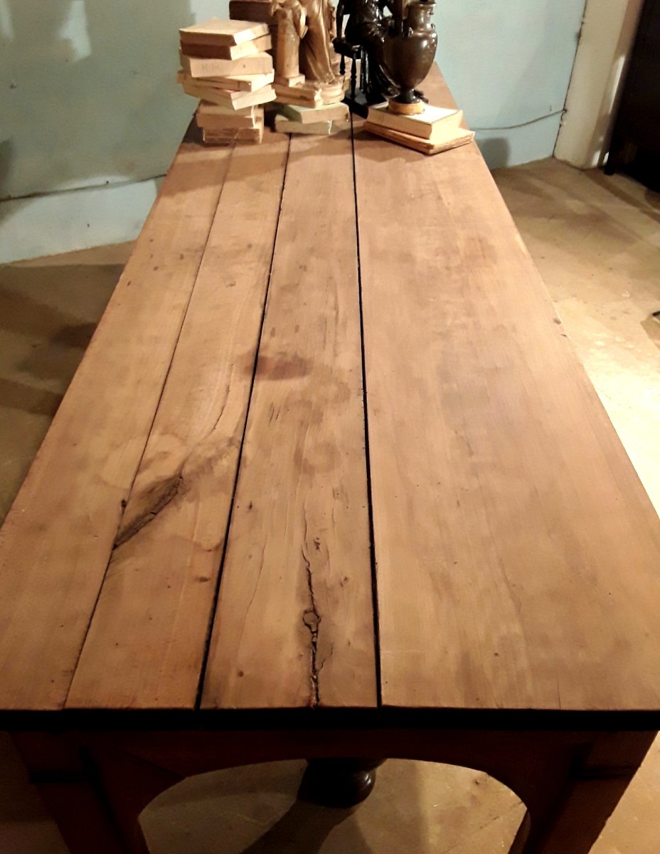 Large Empire-style Library Table. -photo-7