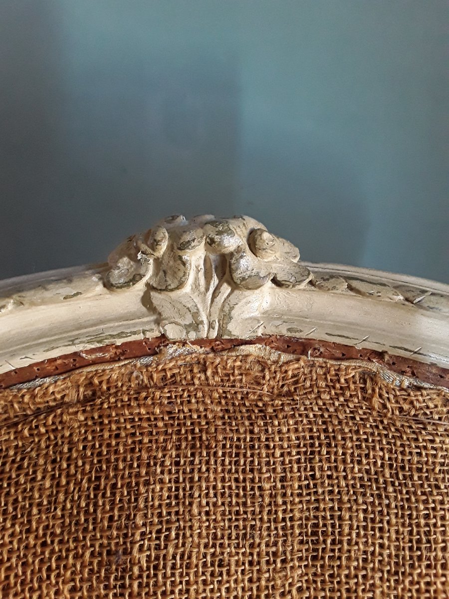 Paire de bergères d'époque Louis XV. -photo-4