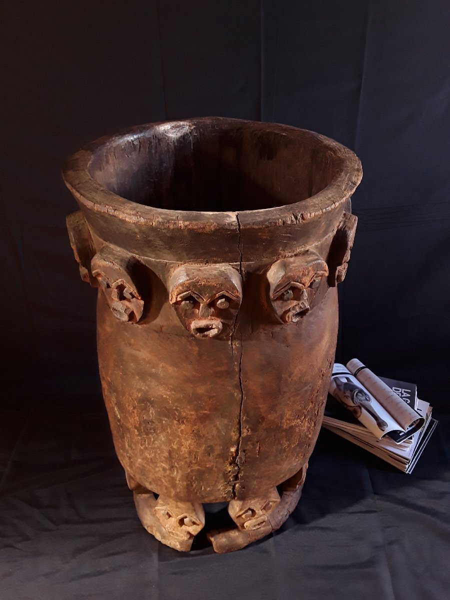 African Ceremonial Drum (cameroon).-photo-4