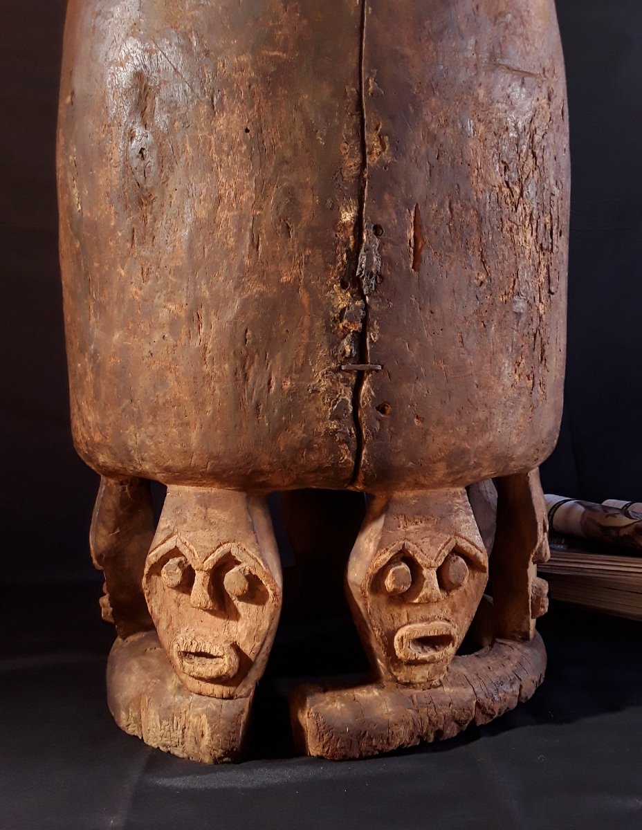African Ceremonial Drum (cameroon).-photo-1