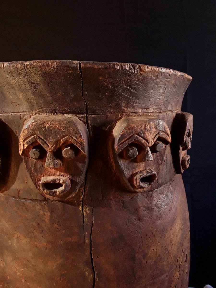 African Ceremonial Drum (cameroon).-photo-4