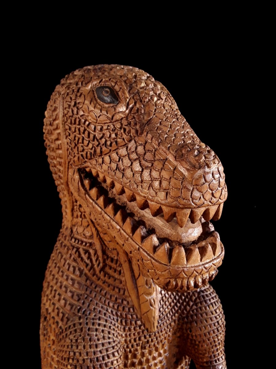 Grande sculpture d'Art Populaire (folk art). -photo-2