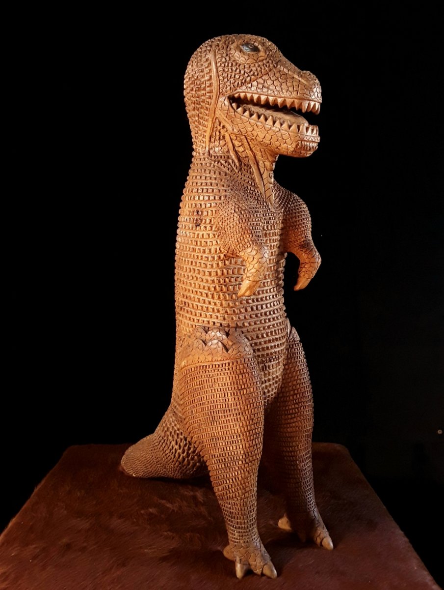 Grande sculpture d'Art Populaire (folk art). -photo-2