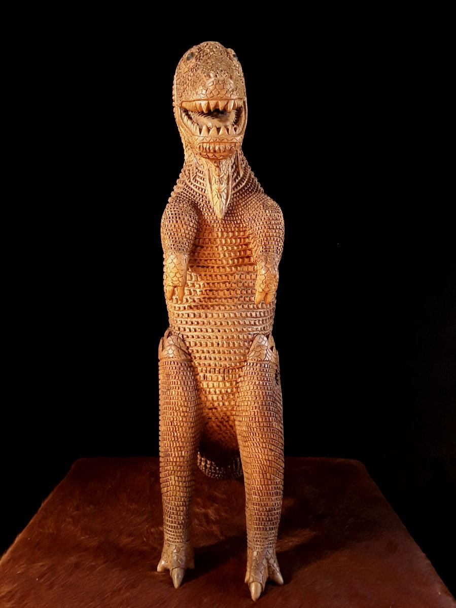 Grande sculpture d'Art Populaire (folk art). -photo-3