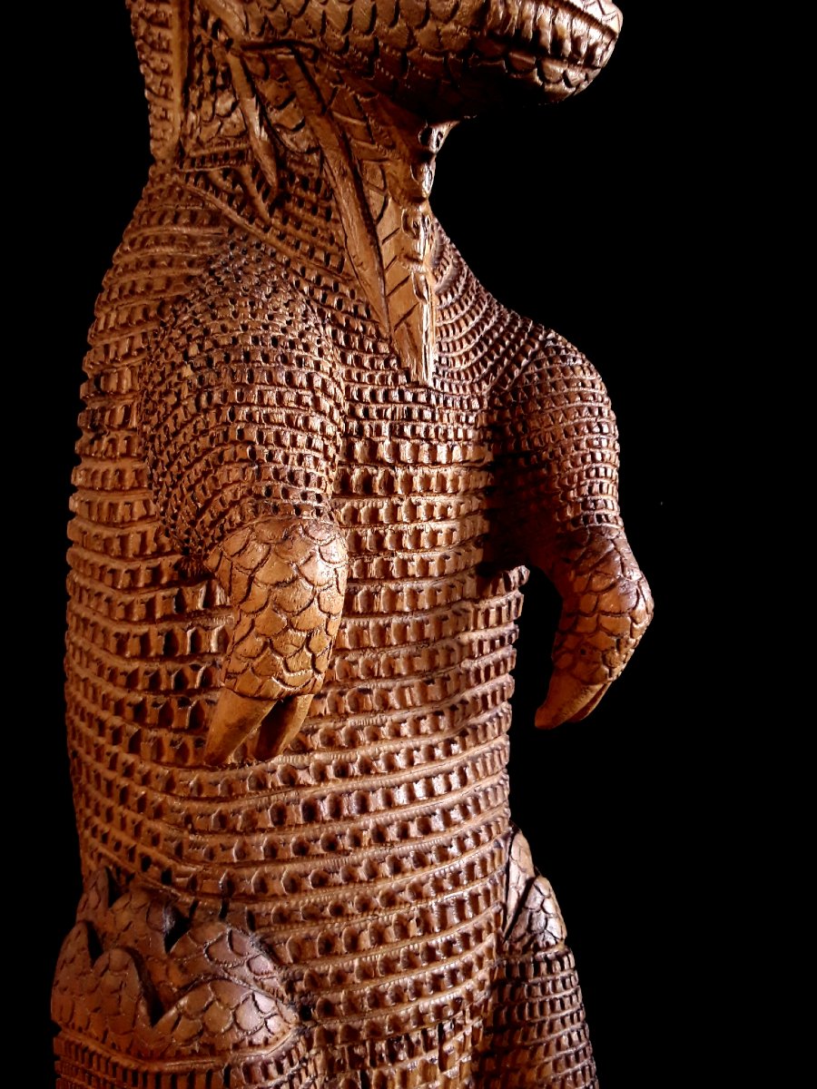 Grande sculpture d'Art Populaire (folk art). -photo-4