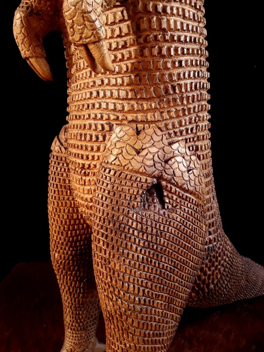 Grande sculpture d'Art Populaire (folk art). -photo-5
