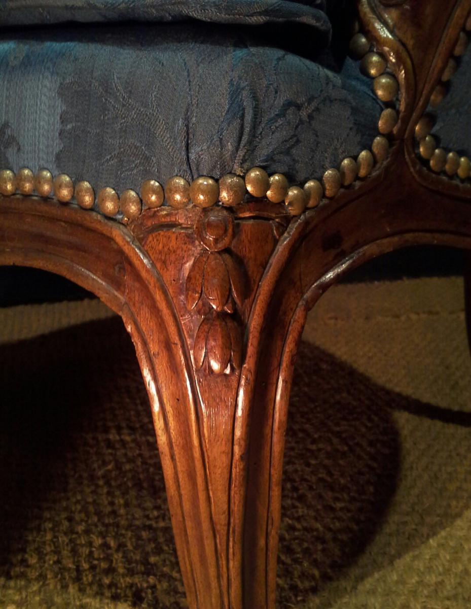 Bergère d'époque Louis XV. -photo-5